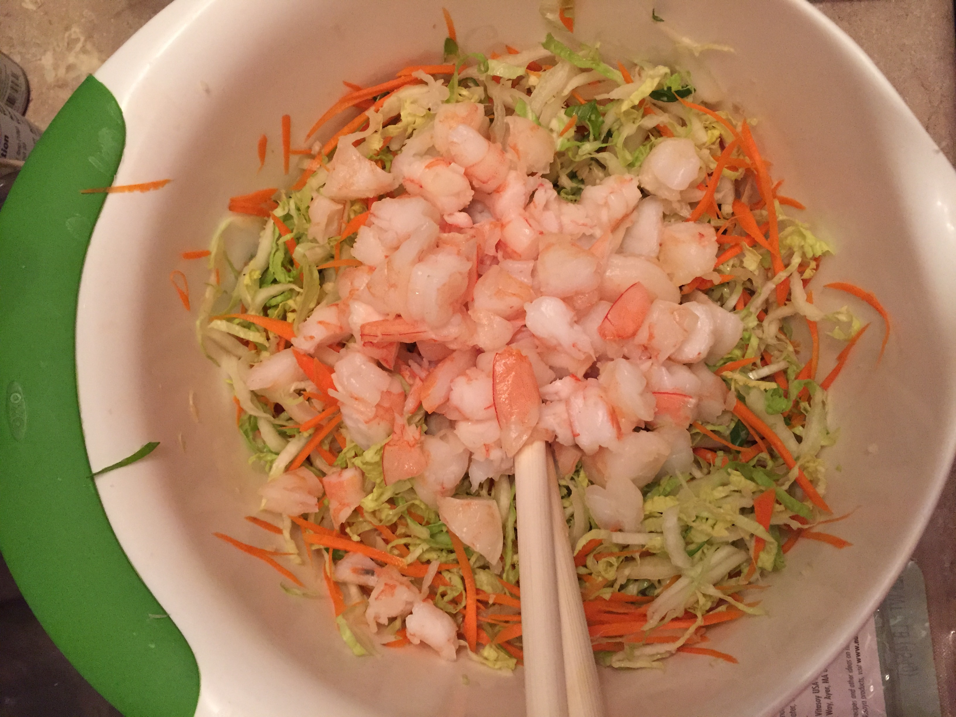 Shrimp and veggies