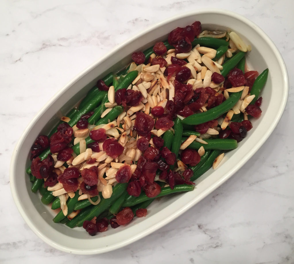 Green Beans With Cranberries and Almonds