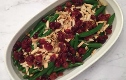 Green Beans With Cranberries and Almonds
